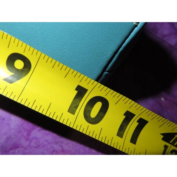 Coach 2007 Blue Leather Hampton Demi Baguette Satchel Bag - Picture 10 of 11